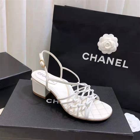 chanel wood heel sandal|Chanel sandals canada.